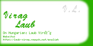 virag laub business card